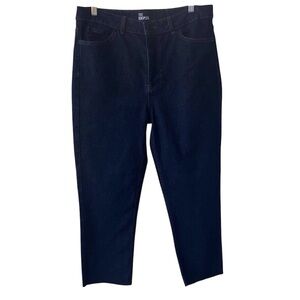 The Kooples NWOT Dark Denim Raw Hem Cropped Jeans